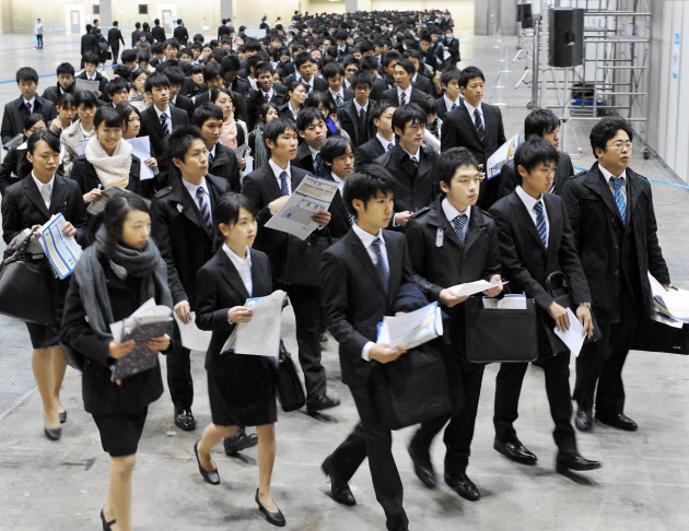 A Scene of Japanese Job Hunting (Source: google image)